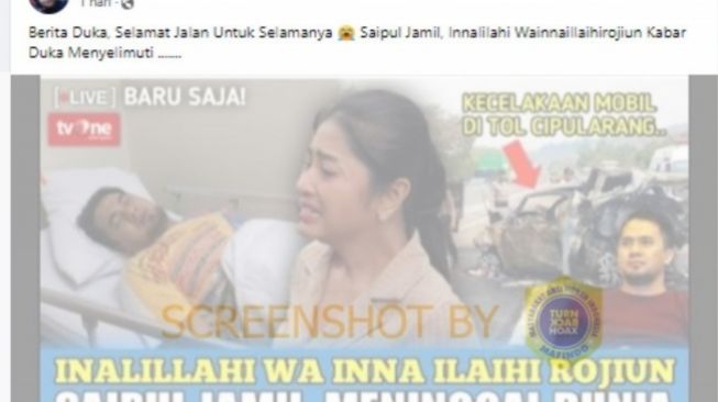 Cek Fakta Saipul Jamil. 