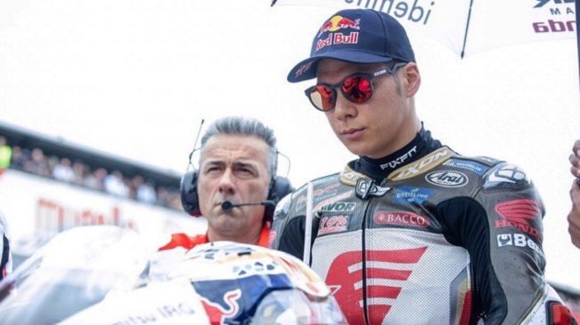 Takaaki Nakagami saat menjalani MotoGP Italia 2022 (Twitter)