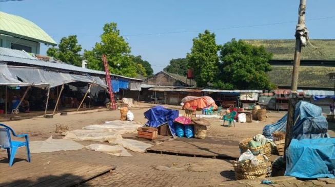 Kondisi Pasar Giwangan sudah terlihat normal kembali, Senin (30/5/2022) - (SuaraJogja.id/Hiskia Andika)