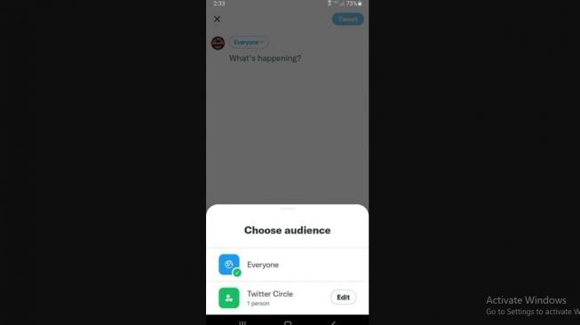 Fitur baru Twitter, Circle. [The verge]