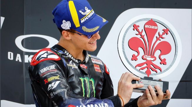 Hasil di Luar Dugaan, Fabio Quartararo Bahagia Bisa Finish Posisi Kedua MotoGP Italia 2022