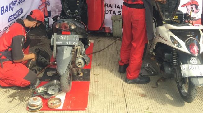 Perhatikan komponen terkena banjir air asin atau rob mesti dibersihkan untuk mencegah terjadinya korosi atau karat [Yamaha Indonesia].