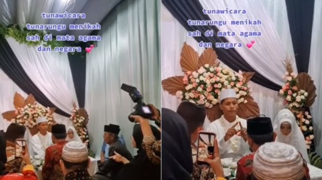 Video Viral, Momen Haru Pernikahan Pasangan Tuli dan Tunawicara, Akad Pakai Bahasa Isyarat