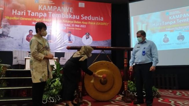 Dorong Literasi Bahaya Rokok dan Penerapan KTR, Dinkes Sleman Resmikan Gasbro!