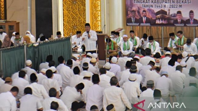 Kloter Pertama Berangkat pada 10 Juni 2022, Calon Haji Asal Kabupaten Bekasi Jalani Bimbingan