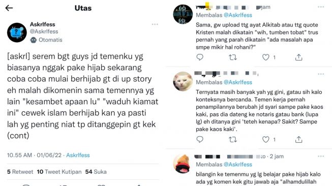 Curhat Temannya Kena Julid Gara-gara Coba Pakai Hijab, Warganet Beri Saran Begini