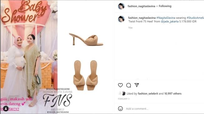 Foto: Koleksi Sandal Nagita Slavina (instagram/fashion_nagitaslavina)