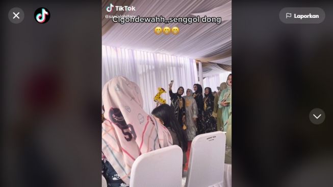 Tangkapan layar video. [Tiktok/@sanialghifary]