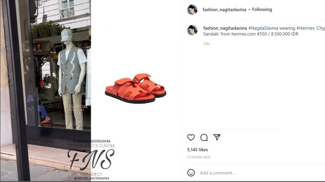 Foto: Koleksi Sandal Nagita Slavina (instagram/fashion_nagitaslavina)