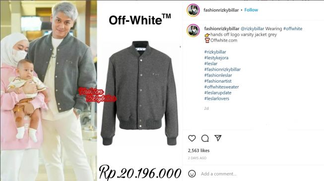 Foto: Jaket Rizky Billar (instagram/fashionrizkybillar)