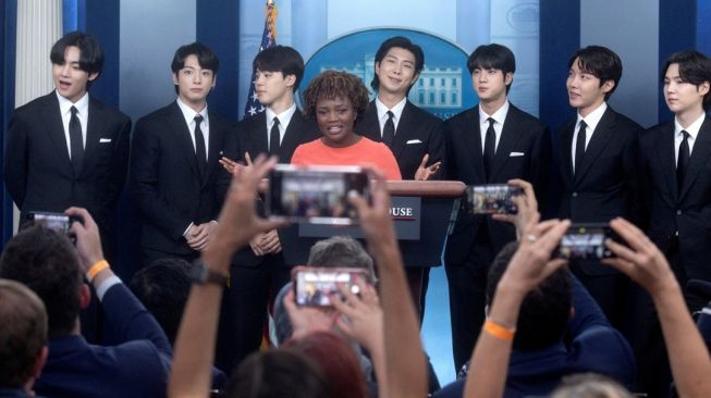 Momen BTS Kunjungi White House (Twitter/@WhiteHouse)