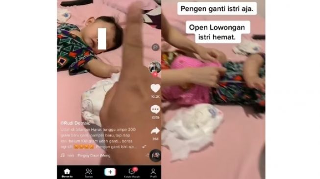 Suami Larang Istri Ganti Popok Anak Terlalu Sering, Sampai Ditimbang Kalau Belum 200 Gram Enggak Boleh Diganti