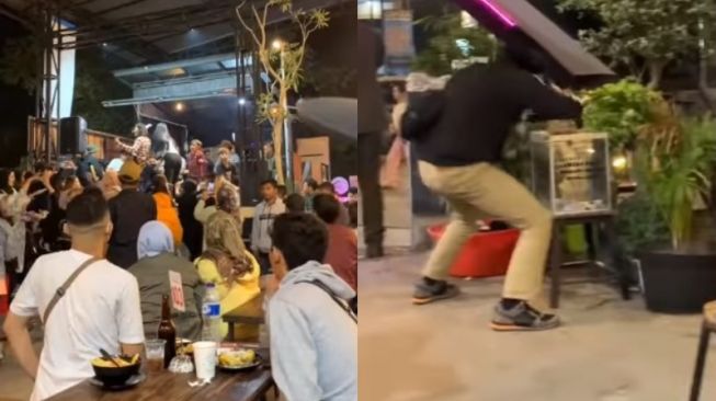 Viral Pria Joget Sambil 'Nyawer' ke Kotak Amal saat Pengunjung Lain Fokus ke Dangdutan, Publik: Hati Taubat Jiwa Dangdut