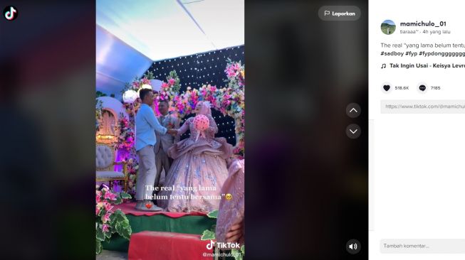 Viral video pria kondangan ke nikahan mantan bawa hadiah