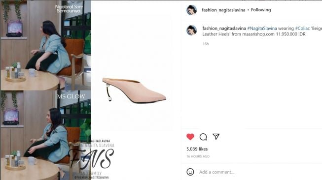 Foto: Sepatu Lucu Nagita Slavina (instagram/fashion_nagitaslavina)