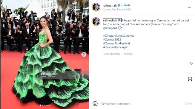 Raline dengan ball gown karya Michael Cinco