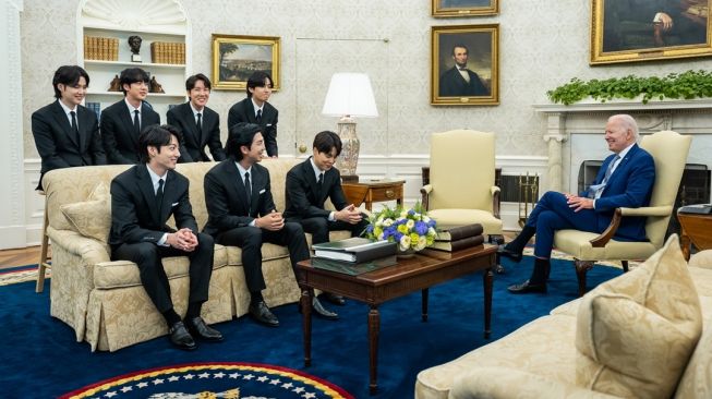 Momen BTS Kunjungi White House (Twitter/@WhiteHouse)