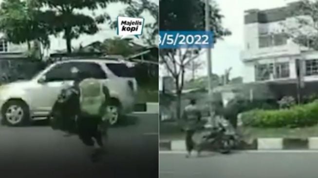 Aksi Heroik Jukir Lumpuhkan Dua Jambret Hanya dengan Satu Tendangan, Pelaku Auto Ngacir