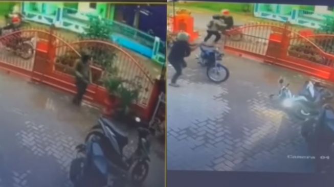 Gagal Curi Sepeda Motor, Pelaku dan Calon Korban Ini Malah Sama-sama Kaget dan Lari, Netizen: Kayak Film Warkop