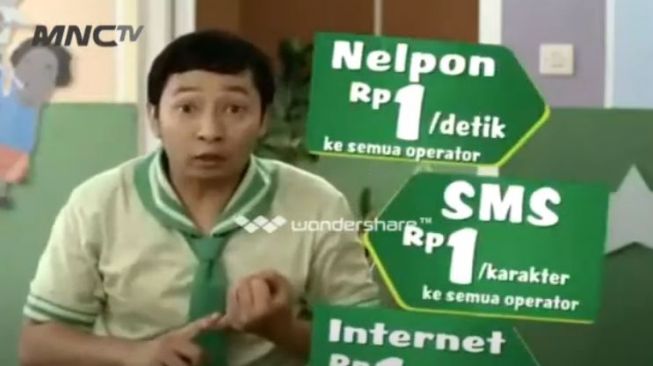 Potret Jadul Seleb Iklan HP(YouTube/Riko Alvino)