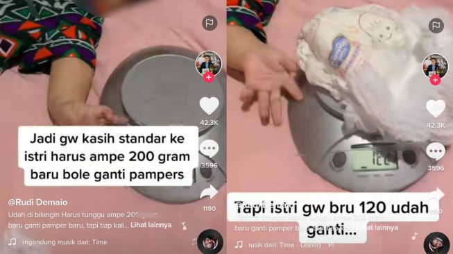 Viral Suami Minta Istri Ganti Popok Bayi kalau Sudah 200 Gram, Begini Anjuran Dokter