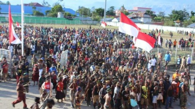 Peringati Hari Lahir Pancasila, Ribuan Warga Deklarasai Papua Damai