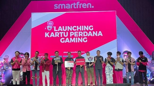 Peluncuran kartu perdana Smartfren Gaming, di Jakarta, Kamis (2/6/2022). [Smartfren]