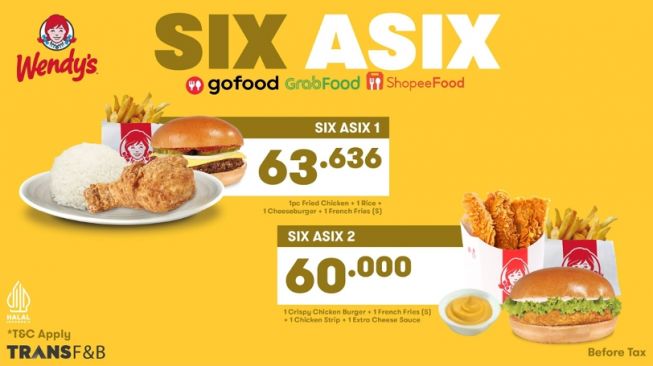 Sambut Promo 6.6, Wendy's, Baskin Robbins dan The Coffee Bean & Tea Leaf Tawarkan Diskon Hingga 30%