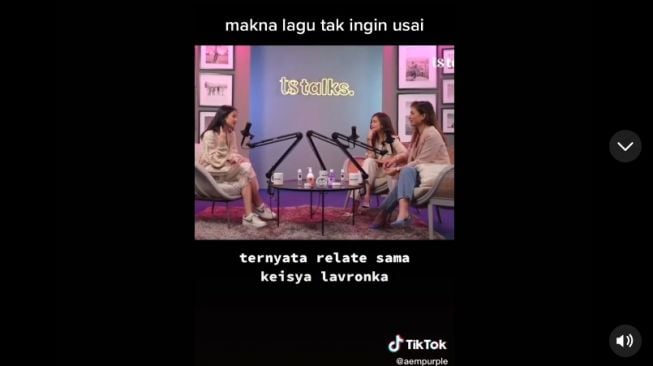 Tangkapan layar video. [TikTok/@aempurple]