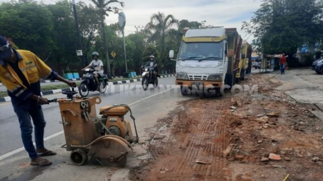 Jalan Rusak Akibat Truk Antre Solar Direhab, Pemkot Bontang Rogoh Rp 1,3 Miliar