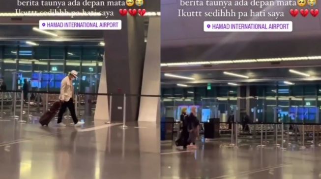 Tak Sengaja Bertemu, Warganet Abadikan Momen Ridwan Kamil dan Keluarga Pulang dari Swiss di Bandara  (Instagram/igtainmenttt)