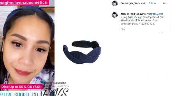 Intip koleksi bando Nagita Slavina yang harganya murah sampai Rp50 ribu (Instagram/fashion_nagitaslavina)