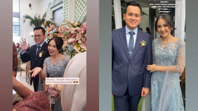 Jessica Anastasya pemeran sinetron Si Eneng menikah dengan Ilham Ramadhan. [Instagram]