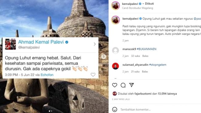 Unggahan Kemal Palevi [Instagram/@kemalpalevi]