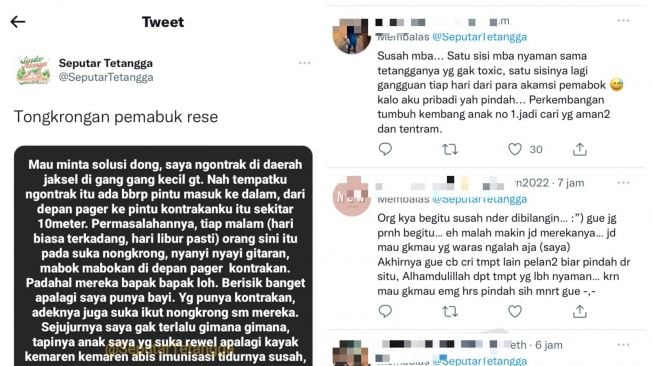 Curhat Hidup di Lingkungan Kontrakan yang Dekat dengan Tongkrongan Pemabuk Rese, Warganet Ini Minta Solusi