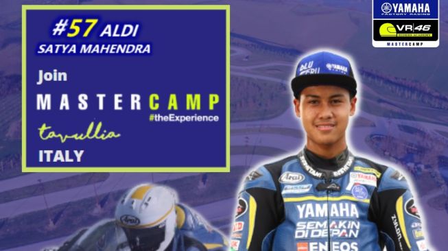 Rider Indonesia Aldi Satya Mahendra Masuk Yamaha VR46 Master Camp di Italia, Jumpa Valentino Rossi dan Maiki Abe
