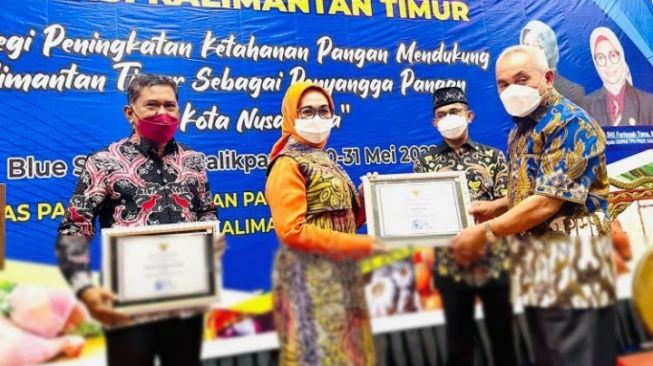 Dapat Penghargaan dari Gubernur, Ketahanan Pangan Bontang Terbaik Kedua Se-Kaltim