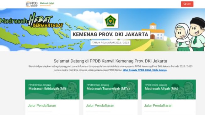 Cara Daftar PPDB Madrasah Jakarta 2022, Catat Syarat Dokumen yang Dibutuhkan