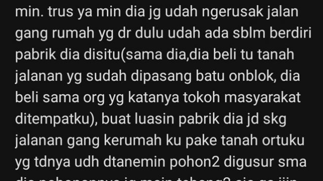Tetangga buka pabrik makanan tapi buang asap sembarangan, malah berbalik melapor ke polisi dengan alasan pelanggaran UU ITE. (Twitter/@SeputarTetangga)