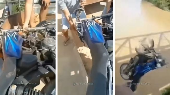 Tak Habis Pikir! Bapak-bapak Santai Buang RX King ke Sungai, Banjir Kritik Warganet