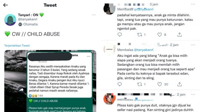 Suami Emosi karna Masalah Sepele, Anak Malah Jadi Korban: Kena Sembur Asap Rokok hingga Sesak Napas