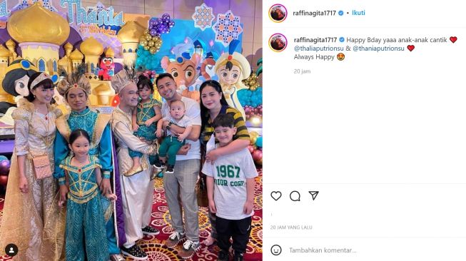 Suasana pesta ulang tahun anak Ruben Onsu (instagram/RaffiNagita1717)