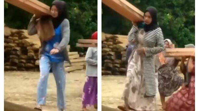 Viral Emak-emak Berdaster Jadi Kuli Panggul Kayu, Khofifah Beri Pesan Menohok