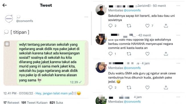 Sekolah Larang Muridnya Pakai Jaket hingga iPhone karena Takut Ada Kesenjangan Sosial, Publik Berikan Tanggapan Begini