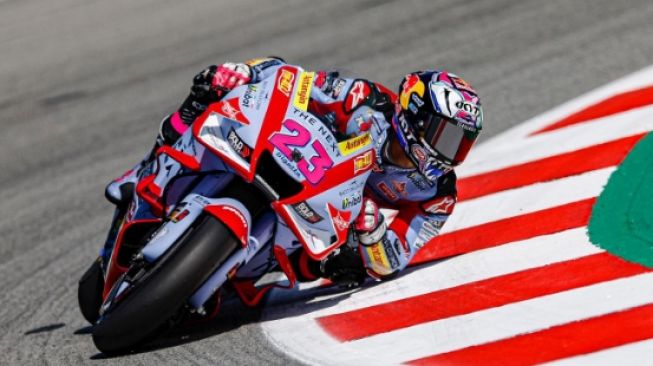 Penampilan Enea Bastianini saat MotoGP Catalunya 2022 (Instagram)