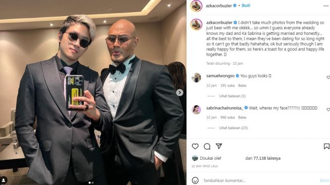 Unggahan Azka Corbuzier [Instagram/@azkacorbuzier]
