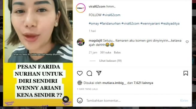 Sindir Wenny Ariani, Farida Nurhan: Anak itu Tidak Minta Dilahirkan