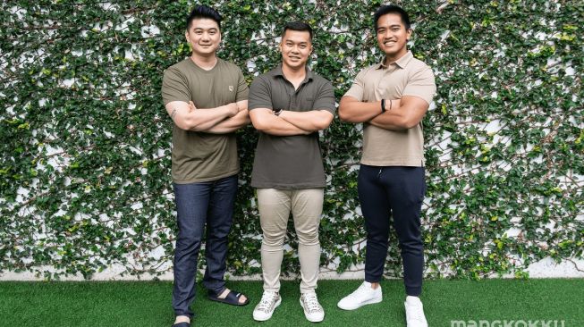 Co-Founder MangkokKu: Chef Arnold, Randy Kartadinata dan Kaesang Pangarep. [dokumentasi pribadi]