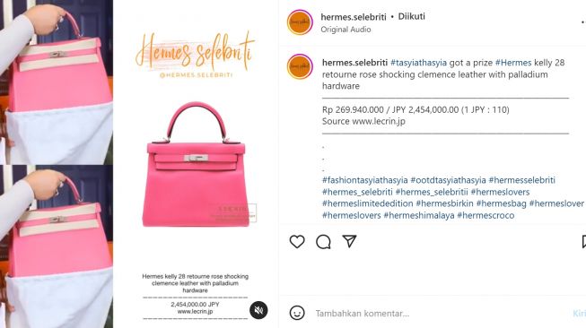Hermes selebriti FANPAGE on Instagram: #tasyafarasya using