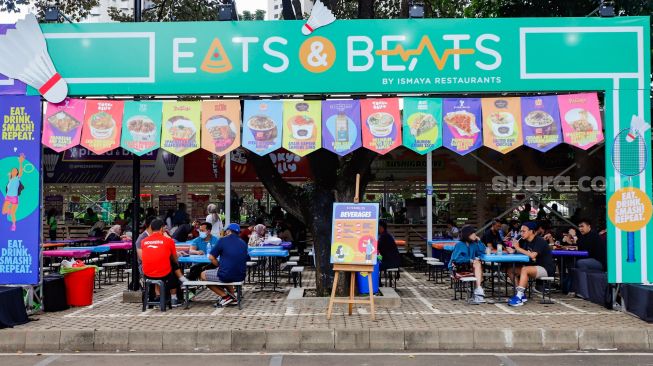 Suasana saat gelaran Indonesia Masters 2022 di Istora Senaya, Jakarta Pusat, Selasa (7/6/2022). [Suara.com/Alfian Winanto]